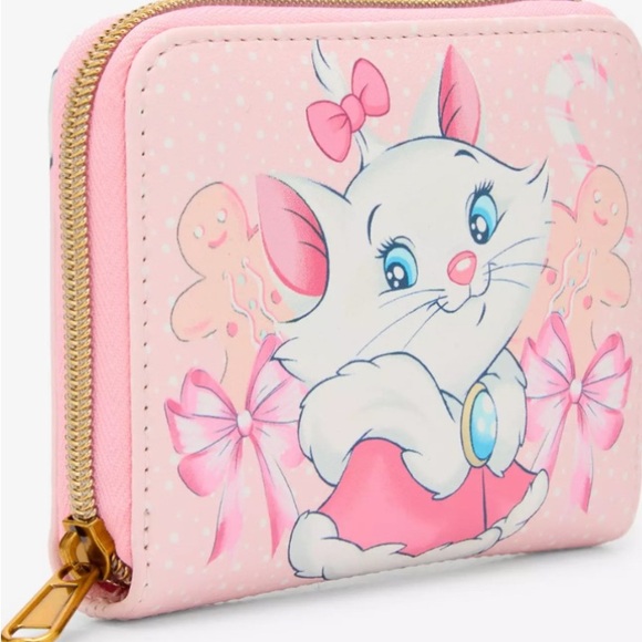 Loungefly Disney The Aristocats Marie Holiday Mini Backpack & Wallet Combo - Picture 8 of 9